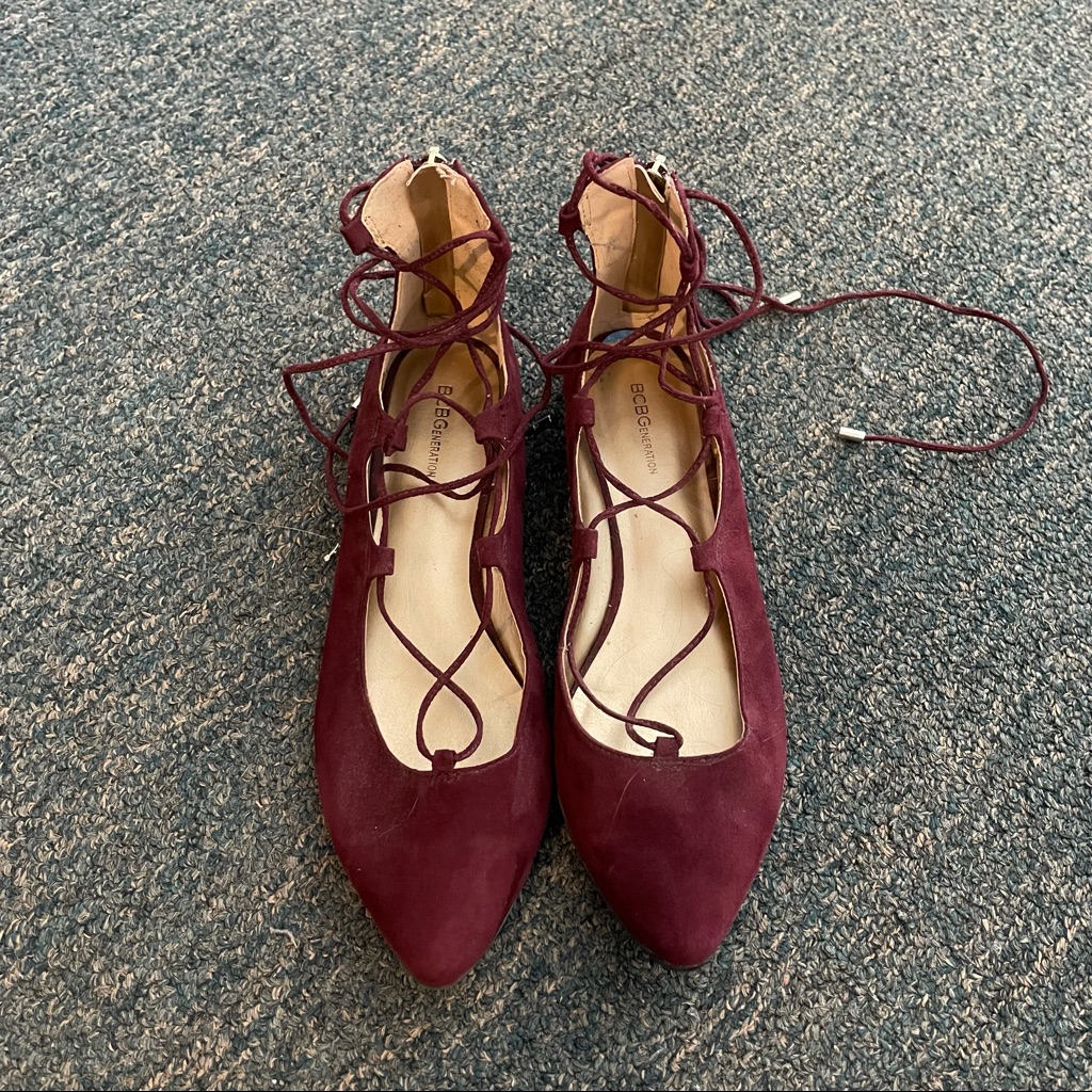 Bcbg Lace Up Flats